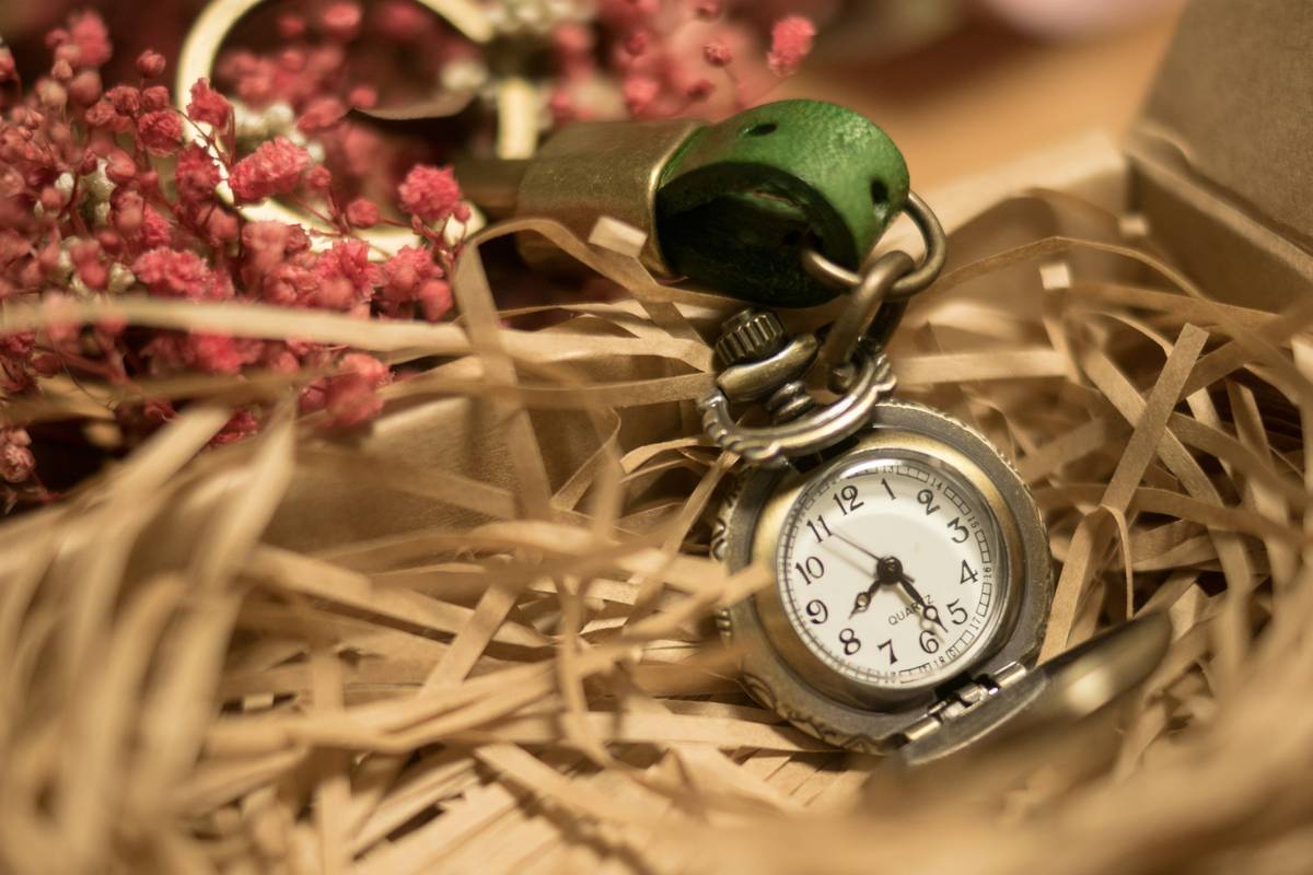 Antique wall clock converted into a timekeeping device keepsake boxe i box with velvet-lined interior
