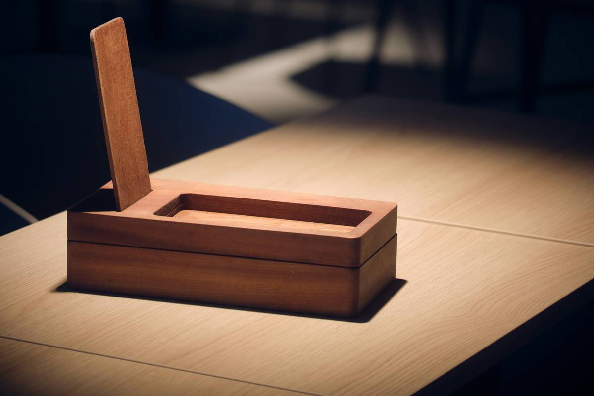 Handmade ceramic living room boxes from Camden Clay Works displayed in a minimalist setting